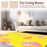 Bright Playful Round Flora Accent(Yellow)