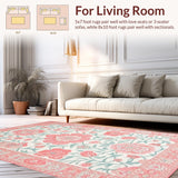Vibrant Ogee Coral Motif(Pink)