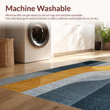 Ultra Soft Area Rug, Non Slip, Stain Resistant, Washable Area Rugs for Living Room, Bedroom, Modern Grey Gold Living Room Non-Shedding Rug(Gray)