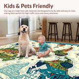 Interactive Global Explorer Play Circle with Continents for Classroom(Green)