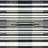 Ultra Soft Area Rug, Non Slip, Stain Resistant, Washable Area Rugs for Living Room, Bedroom, Classic Striped Harmony Rug Featuring Graphic Bands and Crisp Edge Detailing(Black)