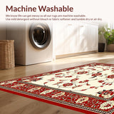 Beige Red Runner Light Foldable Indoor Kitchen(Ivory)