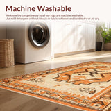 Ultra Soft Area Rug, Non Slip, Stain Resistant, Washable Area Rugs for Living Room, Bedroom, Elegant Vintage Animal Aesthetic(Beige)