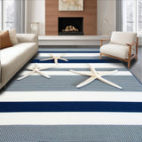 Minimalist Grey Striped Artistry(Blue)