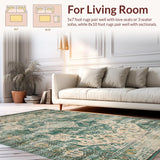 Vintage Inspired Earthy Geometric Motif(Green)