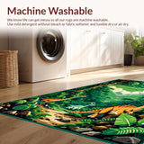 Playful Jurassic Scene Motif(Green)