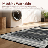 Ultra Soft Area Rug, Non Slip, Stain Resistant, Washable Area Rugs for Living Room, Bedroom, Charming Earthy Animal Print Aesthetic(Black)