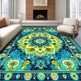 Eclectic Colorful Tiled Motif(Blue)