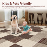 Elegant Toned Checkered Motif(Beige)