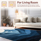 Contemporary Geometric Mountain Vibes(Blue)