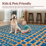 Vivid Checkered Color Splash(Blue)