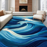 Chic Oceanic Swirl Design(Blue)