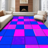 Eclectic Distressed Round Geometry(Blue)