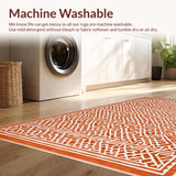 Ultra Soft Area Rug, Non Slip, Stain Resistant, Washable Area Rugs for Living Room, Bedroom, Classic Vivid Living Room Non-Slip Area Rug(Orange)