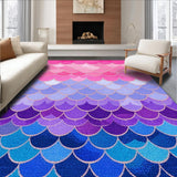 Ultra Soft Area Rug, Non Slip, Stain Resistant, Washable Area Rugs for Living Room, Bedroom, Charming Underwater Fantasy Decor(Pink)