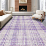 Ultra Soft Area Rug, Non Slip, Stain Resistant, Washable Area Rugs for Living Room, Bedroom, Decorative Bow Shape Rug Cute Room Decor Lavender Aesthetic Carpet(Purple)