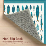 Coastal Aqua Graphic Motif(Blue)