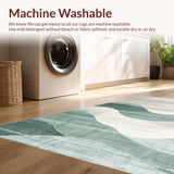 Chic Cream and Green Fluid Motif(Gray)