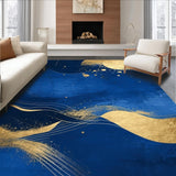 Chic Modern Color Block Motif(Blue)