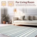 Chic Minimalist Cotton Stripe Design(Beige)
