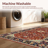 Chic Modern Ogee Style Motif(Red)