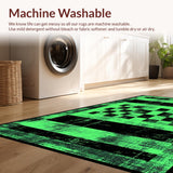 Elegant Geometric Faded Tiled Texture(Green)