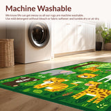 Brightly Colored Plush Cartoon Scene(Green)