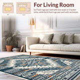 Ultra Soft Area Rug, Non Slip, Stain Resistant, Washable Area Rugs for Living Room, Bedroom, Contemporary Grey Area Rug for Kids Playroom(Gray)