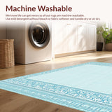 Ultra Soft Area Rug, Non Slip, Stain Resistant, Washable Area Rugs for Living Room, Bedroom, Baby Blue Light Dots(Blue)