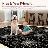 Eerie Monochrome Web Motif(Black)