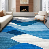 Vibrant Fluid Brushstroke Composition(Blue)