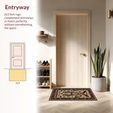 Ultra Soft Area Rug, Non Slip, Stain Resistant, Washable Area Rugs for Living Room, Bedroom, Rustic Wildlife Hallway Runner Rug Non-Slip(Brown)
