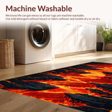 Vivid Abstract Volcanic Motif(Red)