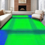 Contemporary Green Geometric Illusion(Green)