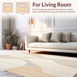 Beige Abstract Area(Beige)