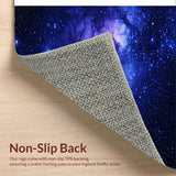Ultra Soft Area Rug, Non Slip, Stain Resistant, Washable Area Rugs for Living Room, Bedroom, Enchanting Astral Patterned Delight(Blue)