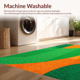 Ultra Soft Area Rug, Non Slip, Stain Resistant, Washable Area Rugs for Living Room, Bedroom, Vibrant Ombre Bedroom Nursery Non-Slip Area Carpet(Green)