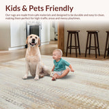 Hues Vintage Distressed Area in Beige Sand(Beige)