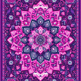 Ultra Soft Area Rug, Non Slip, Stain Resistant, Washable Area Rugs for Living Room, Bedroom, Serene Abstract Yoga Mat Visual(Purple)
