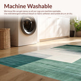 Contemporary Light Blue Swirl Design(Green)
