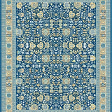 Ultra Soft Area Rug, Non Slip, Stain Resistant, Washable Area Rugs for Living Room, Bedroom, Blue and Beige Square Slip Resistant(Blue)