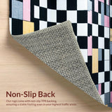 Contemporary Geometric Black and White(Black)