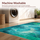 Dynamic Blue Green Abstract(Blue)