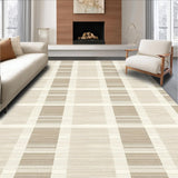 Ultra Soft Area Rug, Non Slip, Stain Resistant, Washable Area Rugs for Living Room, Bedroom, Rustic Cozy Furry Bubble Design(Beige)