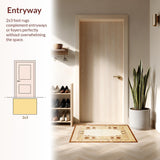 Ultra Soft Area Rug, Non Slip, Stain Resistant, Washable Area Rugs for Living Room, Bedroom, Modern Earthy Animal Aesthetic(Beige)