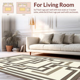 Cozy Neutral Toned Medallion Style(Beige)