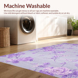 Ultra Soft Area Rug, Non Slip, Stain Resistant, Washable Area Rugs for Living Room, Bedroom, Fluffy Lavender Luxe Aura(Purple)