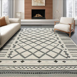 Chic Linear Geometric Arrangement(White)