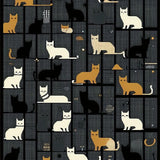 Ultra Soft Area Rug, Non Slip, Stain Resistant, Washable Area Rugs for Living Room, Bedroom, Artful Farmhouse Animal Design(Black)