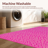 Ultra Soft Area Rug, Non Slip, Stain Resistant, Washable Area Rugs for Living Room, Bedroom, Vibrant Modern Playful Design(Black)